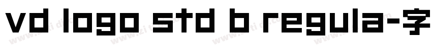 vd logo std b regula字体转换